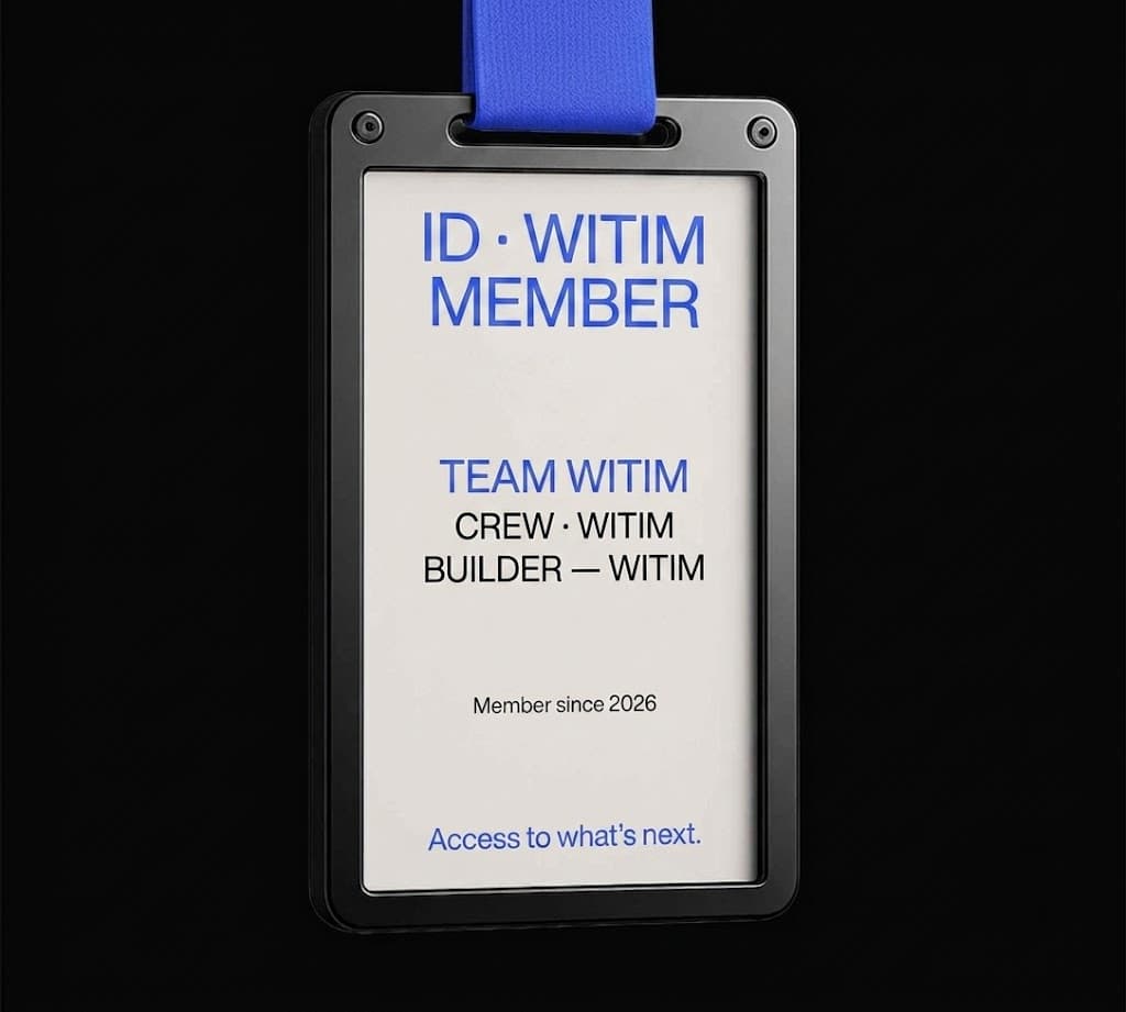 WITIM 멤버 ID 카드