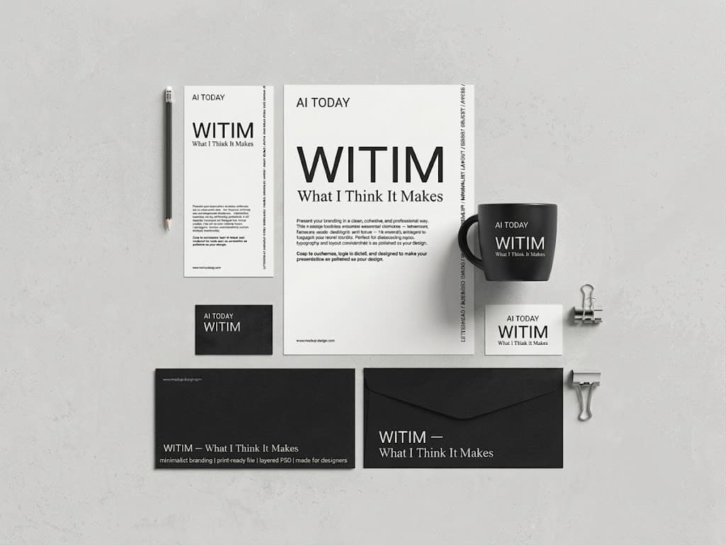WITIM 인쇄물 스테이셔너리 세트
